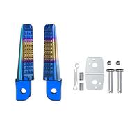 Footpegs Footrests For Phantom 150 For CB190R Foot Peg Aluminum Alloy Rear Foot Rider Rests Motorcycle Rear Footrests Universal Foot Pegs(Blue yellow)