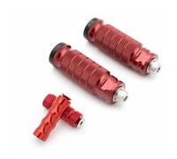 Footpegs Footrests Universal Motorcycle Pegs Footrests Motorbike Footrest Foot Steps For Suzuki For GSXR 600 750 1000 For K1 K2 K3-K9 Universal Foot Pegs(Red Set)