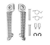 Footpegs Sliver Long Front Foot Pegs Rest Fits for Yamaha YZFR6 YZF R6 1999-2017 R6S 2003-2008