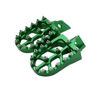 Footplate Pedals Motorcycle Foot Pegs Footpeg Pedals For Kawasaki For KX65 For KX80 For KX85 For KX100 For KX112 For KLX140 2003 2004 2005 Rest Pedal(Green)