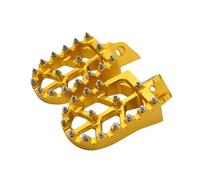 Footplate Pedals Motorcycle Foot Pegs Footrest Pedal For Kawasaki For KX65 For KX85 For KX80 1998 1999 2000 2001 2002 2003 2004 2005 2006 2007 Rest Pedal(Gold)
