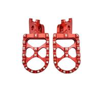 Footplate Pedals Motorcycle FootRest Footpegs Foot Pegs Pedals For Kawasaki For KX250F For KX450F For KX250X For KX450X For KLX450R 2021 2022 2023 Rest Pedal(Red)