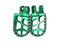 Footplate Pedals Motorcycle Footrest Footpegs For KLX650R For KLX650 1987 1988 1989 1990 1991 1992 1993 1994 1995 1996 1997 1998-2004 2005 2006 2007 Rest Pedal(Green)