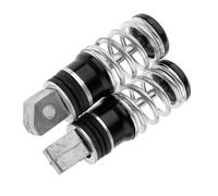 Footplate Pedals Motorcycle Rear Passenger Foot Pegs Pedals Aluminum Rear Spring Footrest Pegs Pedal 113x31mm Moto Accessories Rest Pedal(Black)