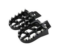 Footplate Pedals Motorcycle Wide Pedal Foot Pegs For Kawasaki For KX65 For KX80 For KX85 1998 1999 2000 2001 2002 2003 2004 2005 2006 2007 Rest Pedal(Black)