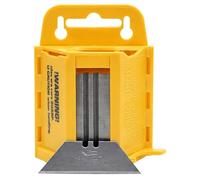 Footprint 925 Heavy Duty Utility Knife Blades - Pack of 100 Replacement Cutting Blades in Safe Wall Dispenser. Fit Most Leading Brand Knives. Ideal for Carpet, Vinyl, Canvas & More. Sheffield Made