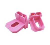 Footprint Baby Pink Corner Blocks Pack of 2 - Essential Bricklaying Tools. Viewing Window to See Line. Tough Engineer Grade Plastic, Large and Easy to Grip. Keeps Brick Courses Straight and Level.