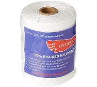 Footprint Bricklayers Line - 100m Roll - Finely Braided Nylon - Made in Britain - White
