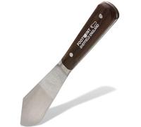 Footprint Clipt Point Putty Knife - 4.5”/115mm Hardened and Tempered Spring Steel Decorators Tool. Full Tang, Triple Rivet Hardwood Handle for Mixing, Filling and Scraping.