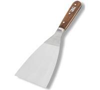 Footprint Wallpaper Scraper Heavy Duty - 100mm/4” Durable Stripping Knife Decorators Tools for Removal of Paper, Paint, Varnish, Grout and Putty. Flexible Tempered Steel Blade. Hardwood Handle.