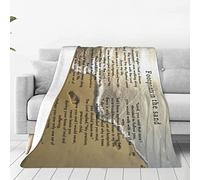 Footprints in The Sand Blanket Super Soft Flannel Fleece Throw Blanket Lightweight Cozy Plush Blanket for Bedroom Living Room Sofa Couch 60"X50"