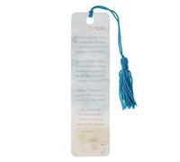 Footprints in the sand bookmark with tassel