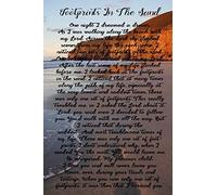 Footprints In The Sand Journal: 120 Pages 6x9 Blank Lined Book For Journal Writing, Inspirational Christian Journal For Believers In Jesus Christ (Footprints In The Sand Gift Journals)