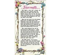 FOOTPRINTS in the SAND Verse Prayer Card in Plastic Wallet 3 1/4" x 5" EL