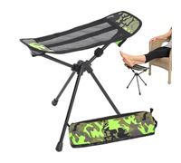 Footrest - 45.5 x 39.5 cm Lightweight Folding Stool Aluminium Frame Oxford Fabric | Ergonomic Adjustable Footrest for Airplane Travel Office Sofa Indoor Outdoor Lawn