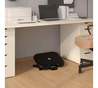 Footrest Black HIPS 46x34.5x11cm Ergonomic 3-Height Adjustable Massage Pad Foot