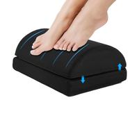 Footrest Cushion, Double Layer Under Desk Footrest, Ergonomic Under Desk Foot Stool, Adjustable Office Footrest, 2in1 Footrest Pad, Premium Foam Footrest for Home Office Airplane Travel