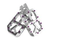 Footrest Foot Pegs For Surron Bee X Motorcycles Modified Pedals Foot Pegs(Silver-Purple)