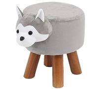 Footrest Footstool Ottoman Chair Room Animal Chair Kindergarten Cartoon Chair Hallway Unique Shoe Changing Stool 100KG (Color : Fox, Size : 28 * 36cm)