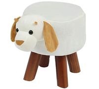 Footrest Footstool Ottoman Chair Room Animal Chair Kindergarten Cartoon Chair Hallway Unique Shoe Changing Stool 100KG (Color : Dog, Size : 28 * 36cm)