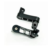 footrest For Harley Motorcycle Adjustable Passenger Footpegs Foot Peg Clamp Support Extensions Bracket(Black Chrome)