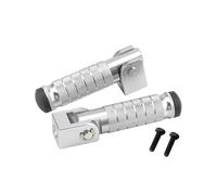 FootRest For M8 Screw Motorcycle Rear Footrest Pedal Modification Aluminium Alloy Foldable Footpegs Off For Road Vehicle Bicycle Universal