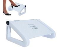 Footrest for under desk at work, footrest under desk footrest with roller massage and 6 height settings, ergonomic footrest, relieve your leg fatigue