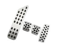 Footrest Replacement for Opel For Mokka For Vauxhall For Astra J H GTC For Insignia 2011-2015 MT Gas Brake Footrest Cover LHD Stainless Steel Car Pedal Brake Pedal Cover(MT pedal)(4piece)