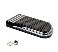 Footrest Rest Pedal Foot Pegs Defiance Large Brake Pedal Pad/Fit For Harley FL Softail 86-2017 FLD 12-16 Touring And Trike Motorcycle Models 1980-later(Black)
