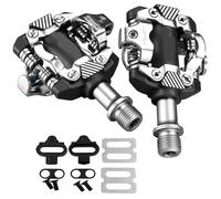 Footrest Rest Pedal M8100 Bicycle Pedal MTB Self-locking Pedal Lock Pedal Carbon Fiber Pedal Ultra-light SPD Pedal Mountain Bike Parts(M8100 Silver)