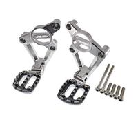 Footrest Rest Pedal Motorcycle Aluminum Alloy Rear Pedal Foot Stand Folding Footrests Passenger Foot/Fit For HONDA XADV X-adv 750 XADV750 2018 2019 2020(Silver Titanium)