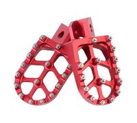 Footrest Rest Pedal Motorcycle Billet Wide Foot Pegs Footrest/Fit For Yamaha XT250 YZ125 YZ80 WR250 TTR90 TTR125(Red)