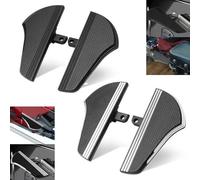 Footrest Rest Pedal Motorcycle Black/Chrome Rear Passenger Floorboards Foot Pegs Pedal Footrest/Fit For Harley Touring Electra Road Tour Glide Road King(B)