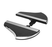 Footrest Rest Pedal Motorcycle Black/Chrome Rear Passenger Floorboards Foot Pegs Pedal Footrest/Fit For Harley Touring Electra Road Tour Glide Road King(A)