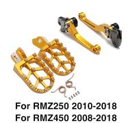 Footrest Rest Pedal Motorcycle Brake Clutch Lever Footpeg Footrests Foot Peg Rests/Fit For Suzuki RMZ250 2007-2018 RMZ450 2005-2018 RMZ 250 450(Set B)