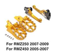 Footrest Rest Pedal Motorcycle Brake Clutch Lever Footpeg Footrests Foot Peg Rests/Fit For Suzuki RMZ250 2007-2018 RMZ450 2005-2018 RMZ 250 450(Set A)