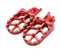Footrest Rest Pedal Motorcycle CNC Aluminum Foot Pegs Rests Pedals Footpegs/Fit For Honda CR125R CR250R CRF150R CRF250R CRF250X CRF450R CRF450X CRF450L(For Honda Red)