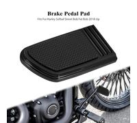 Footrest Rest Pedal Motorcycle CNC Brake Pedal Pad Cover Black Footrest/Fit For Harley Softail Fat Bob FXDF Street Bob FXFB FXFBS 2018-2021 2022 2023(Brake Pedal Pad B)