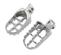 Footrest Rest Pedal Motorcycle Foot Pegs Foot Rests Footpegs/Fit For Suzuki DL650 V-Strom 2004-2012 / Fit For Yamaha PW50 PW80 TW200 PW 50 80 TW 200 Motorbike(Silver)