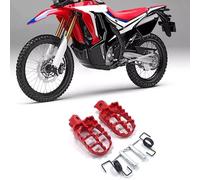Footrest Rest Pedal Red Foot Pegs Rest Footpegs/Fit for Yamaha TW200 PW50 PW80 / Fit for Honda CRF50 CRF70 KX65 KLX110 Pitbike Dirt Bike 50-160cc Motocross
