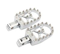 Footrest Rest Pedal Wide MX Foot Pegs Motorcycle Footpegs Driver Passenger Front/Rear CNC/Fit For Harley Softail Fat Bob Breakout Street Bob 2018-2023(Chrome Rear)