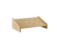 Footrest Tilt Platform , Under Desk Adjustable 3-Level Massage Bamboo Footrest Multicolor for Office and Home(Natural)