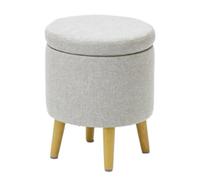 Footrestfor Desk Removable Cushed Seat Hidden Sto Wooden LegsFoot Stool for Sofa table Footrest Home Decor