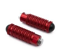 Footrests 8MM Motorcycle Rearset Footrests Knurling Footpeg Foot Pegs Pedal For YZF R25 R3 MT-25 2015-2021 2022 2023(New red)