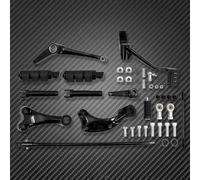 Footrests Foot Pegs Motorcycle Forward Controls Complete Kit Pegs Levers Linkages For Sportster XL 883 1200 48 2004-2024 Iron Forty Eight Low