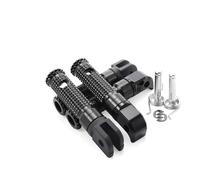 Footrests For MT-09 MT-07 For Tracer 900 700 /GT Front Footrest Rear Footpeg Foot Pedal For YZF-R3 YZF-R25 MT03 MT25 XSR 700 900 FZ1 FZ6(Front Rear Black)