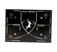 Footstep Training Mat - Basketball Dribble Trainer 90 x 60 cm | Diatomaceous Mud Non-Slip Pad - External Interior | Speed, Agility, Coordination, Skill Practice