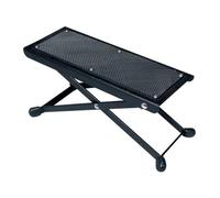 Footstool, adjustable, metal, black