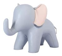 Footstool Animal Elephant Footstool, Comfortable Microfiber Leather Ottoman for Home Decoration and Living Room, Functional Shoe Changing Stool