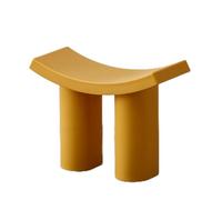Footstool,Change Shoe Stool Foot Stool for Entrance Hall,Arch Dressing Stool Small End Table with Plastic Reinforced Elephant Legs for Entryway Living Room Bedroom 56.6x25x44.6cm